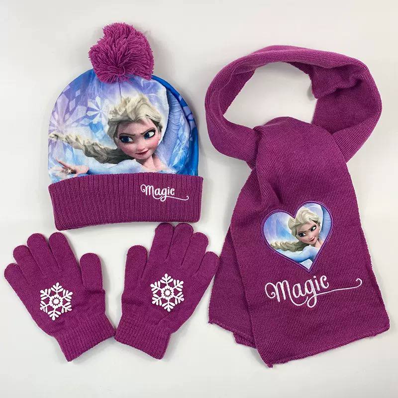 Kids Winter Hat Scarf Gloves Set