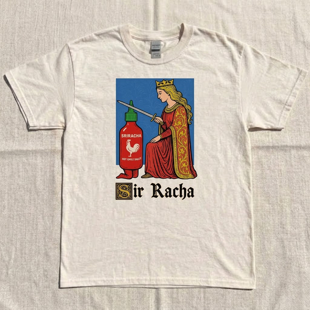PUNNY SRIRACHA SAUCE TEE HHUE - 071