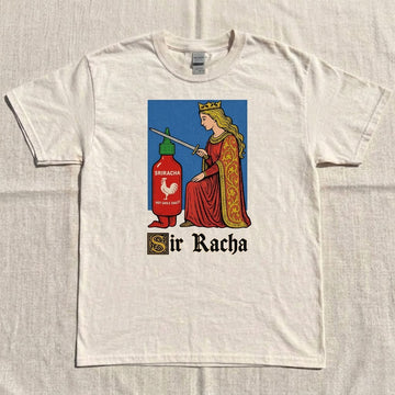 PUNNY SRIRACHA SAUCE TEE HHUE - 071