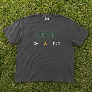 Noel 26 Dec Star Holiday Minimalist Embroidered Tee CT-0091