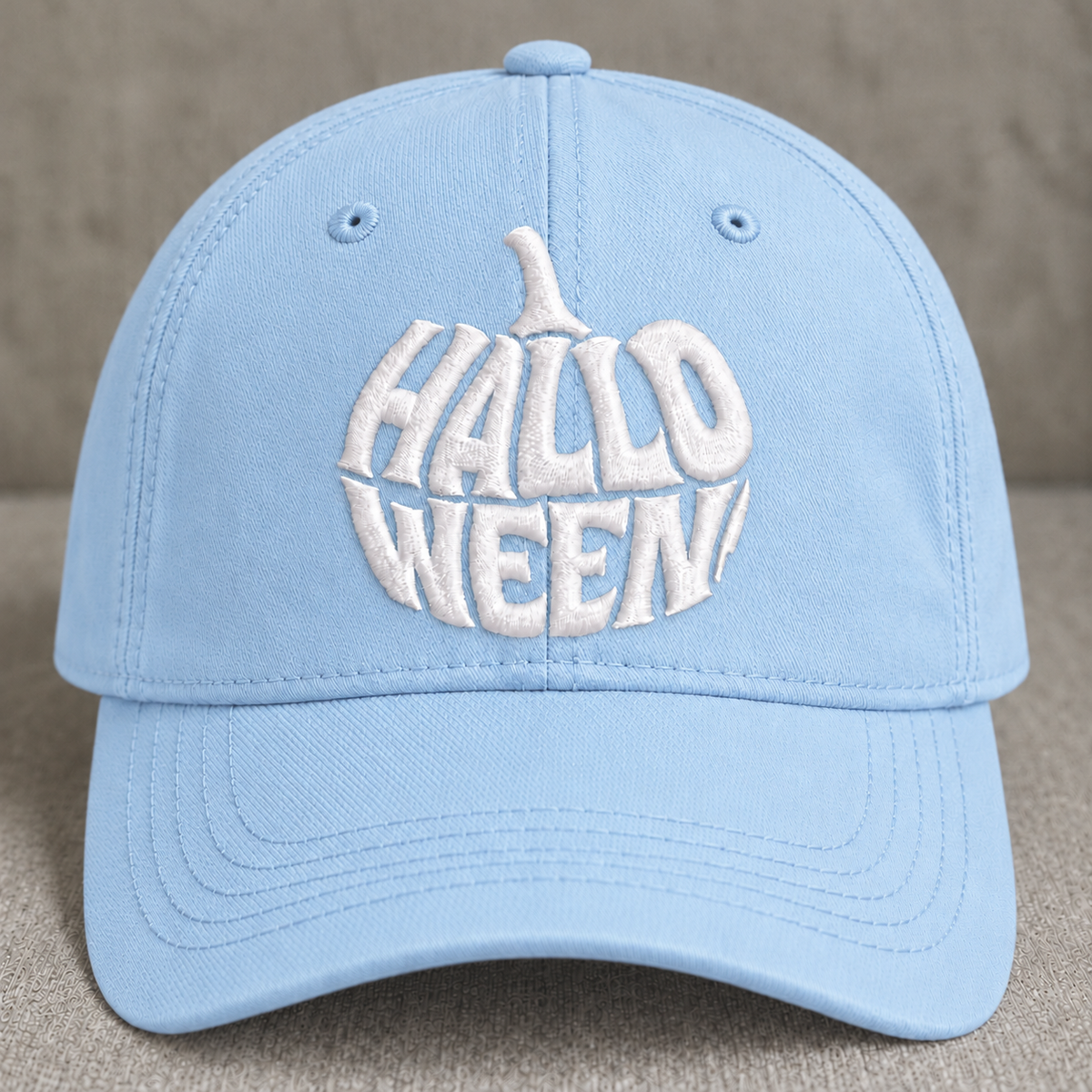 HALLOWEEN GOTHIC EMBROIDERED BLACK CAP BS-0046