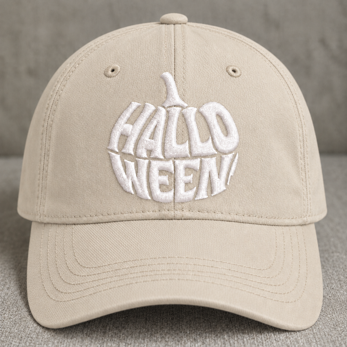 HALLOWEEN GOTHIC EMBROIDERED BLACK CAP BS-0046