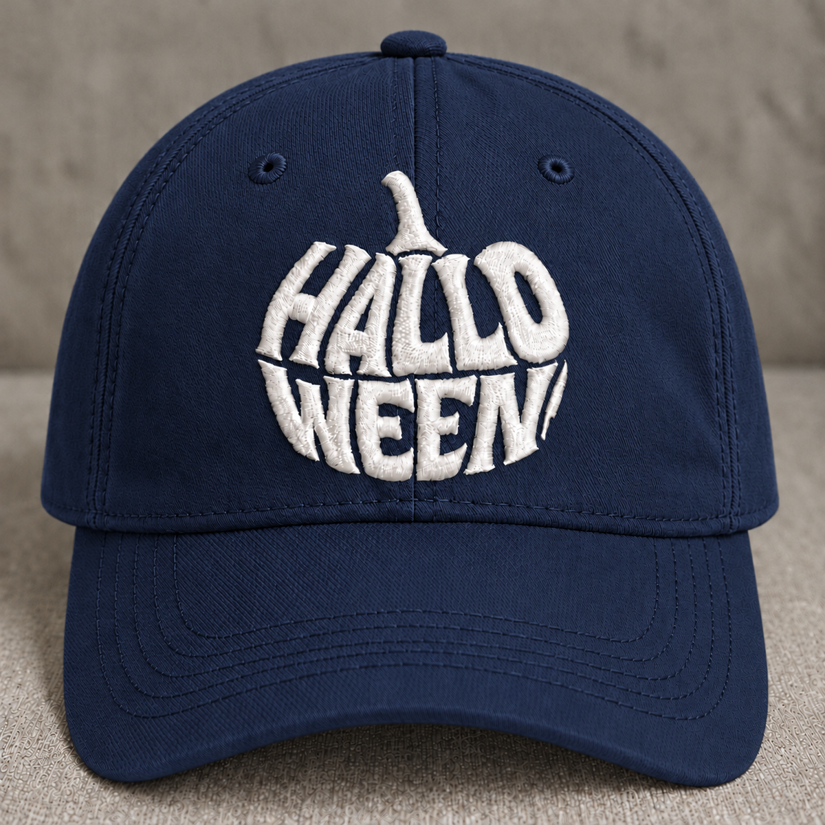 HALLOWEEN GOTHIC EMBROIDERED BLACK CAP BS-0046