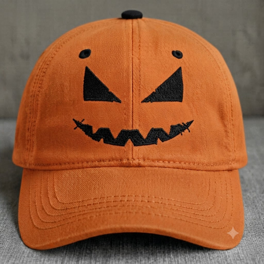 HALLOWEEN PUMPKIN BASEBALL HAT BS-0015