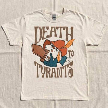 RETRO SKIPPY RABBIT T-SHIRT – ROBIN HOOD ‘DEATH TO TYRANTS’ WDW FAMILY TEE HHUE - 079