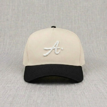 INITIAL LETTER A BASEBALL EMBROIDERED HAT CT-0017