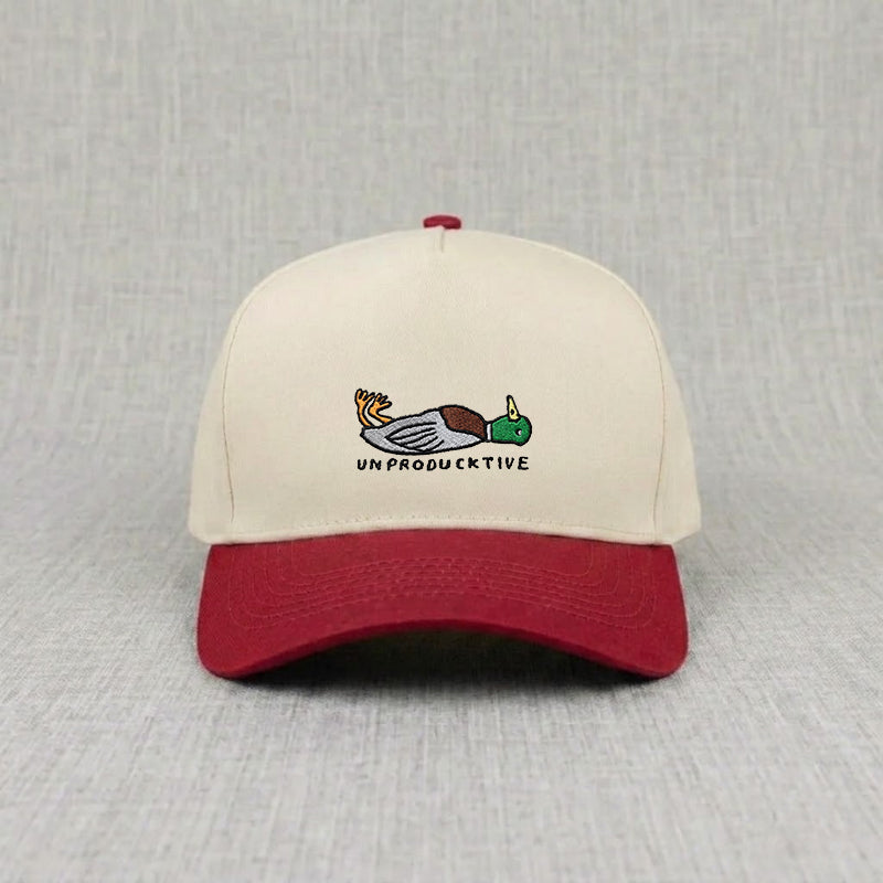 UNPRODUCKTIVE EMBROIDERED BASEBALL HAT AK-005