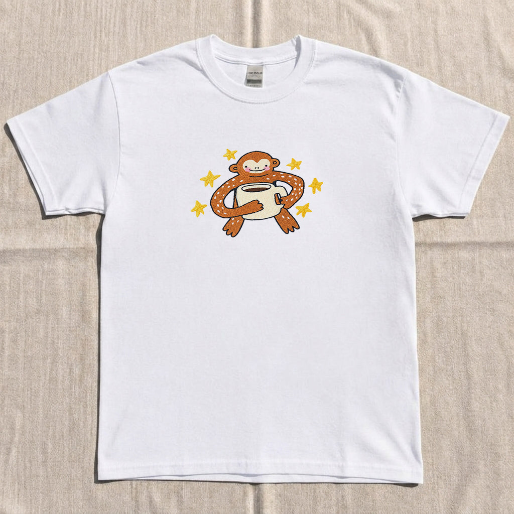 Embroidered Cute Cartoon Monkey T-shirt AK-023