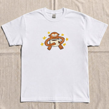 Embroidered Cute Cartoon Monkey T-shirt AK-023