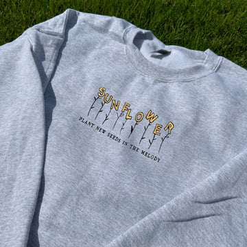 Embroidered Plant New Seeds In The Melody Sweatshirt AK-037