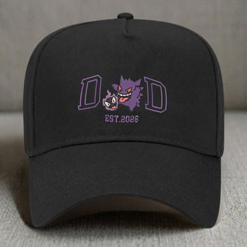 DAD GENGAR GASTLY GHOST EMBROIDERED BASEBALL HAT NN-0003