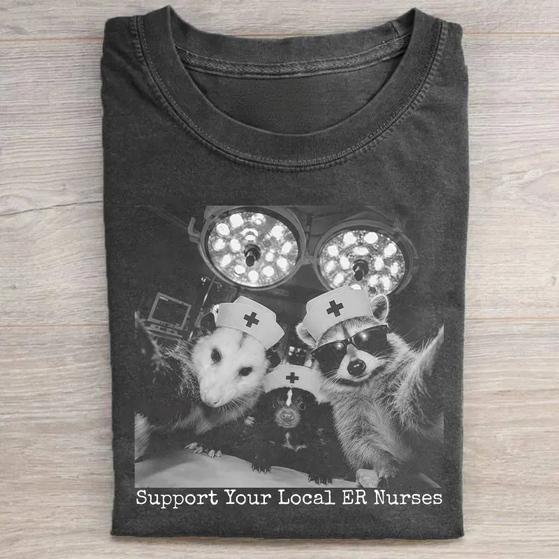 Raccoon Emergency Department T-shirt MT-0014