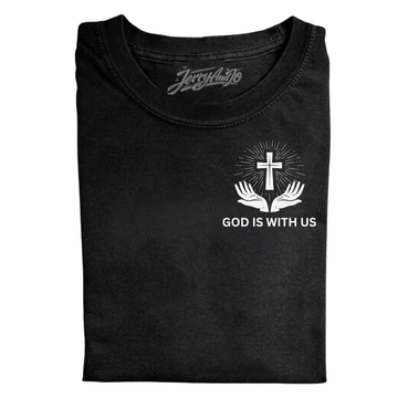 GOD IS WITH US CHRISTIAN T-SHIRT LL - 0001