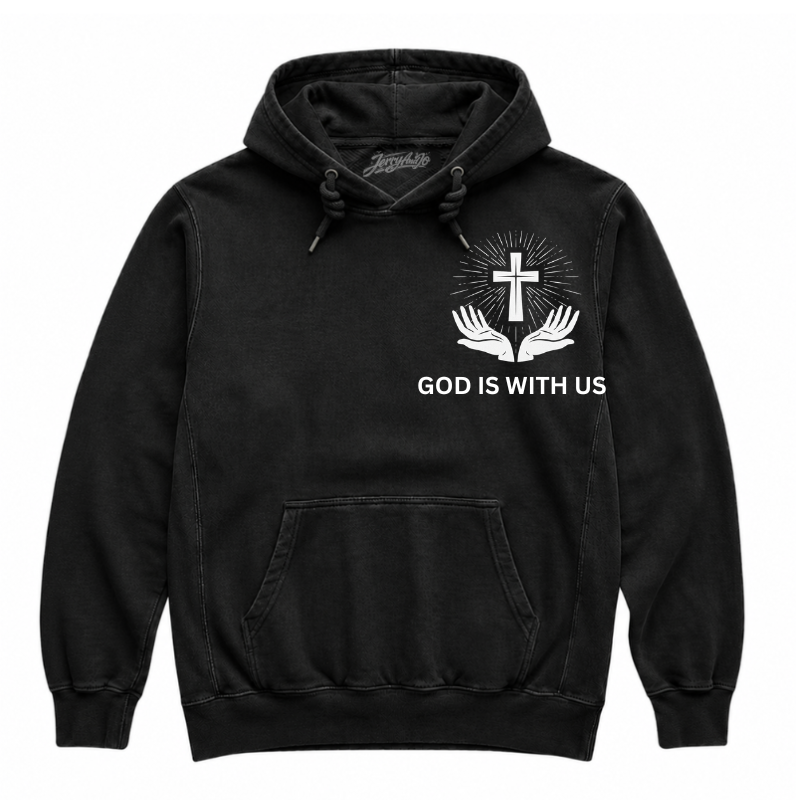 GOD IS WITH US CHRISTIAN T-SHIRT LL - 0001