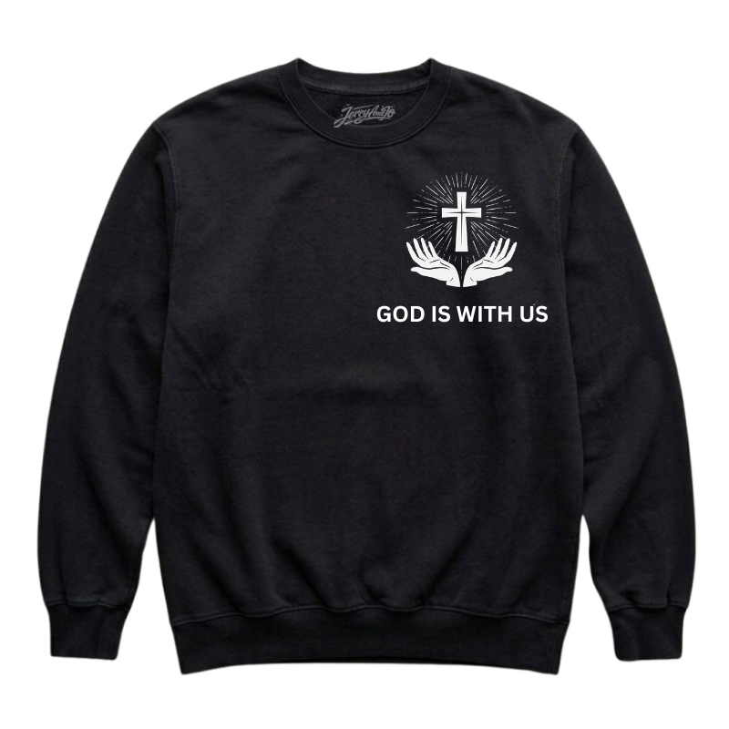 GOD IS WITH US CHRISTIAN T-SHIRT LL - 0001