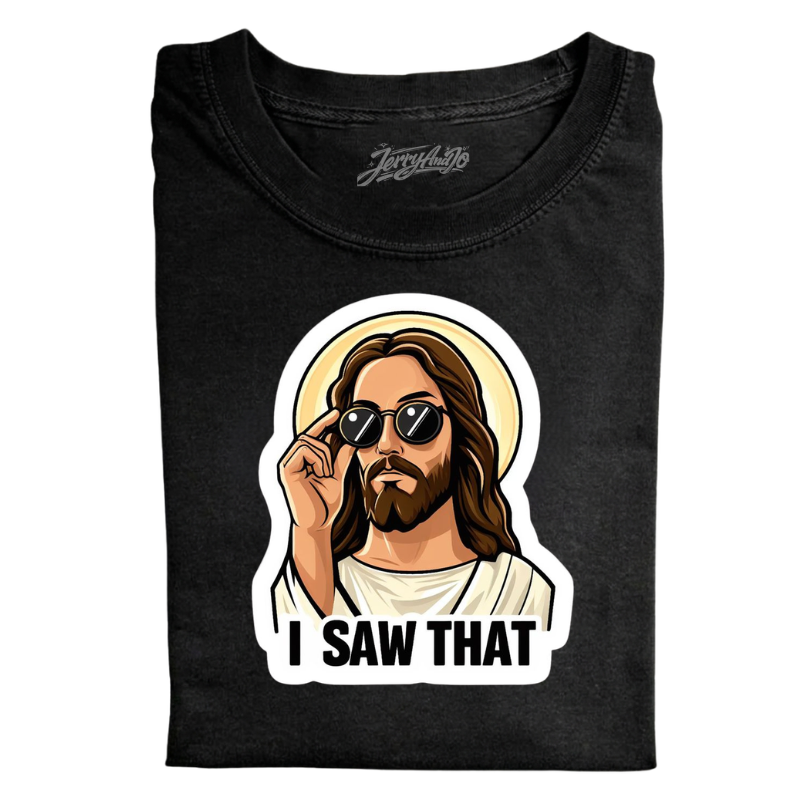 FUNNY CHRISTIAN JESUS WATCHING YOU TEE LL - 0004