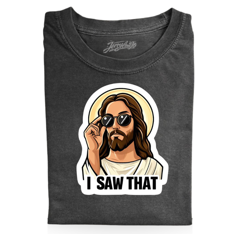 FUNNY CHRISTIAN JESUS WATCHING YOU TEE LL - 0004