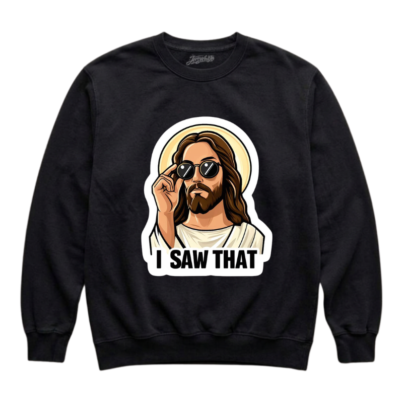FUNNY CHRISTIAN JESUS WATCHING YOU TEE LL - 0004