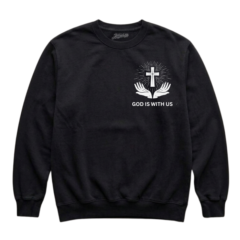 GOD IS WITH US CHRISTIAN T-SHIRT LL - 0001