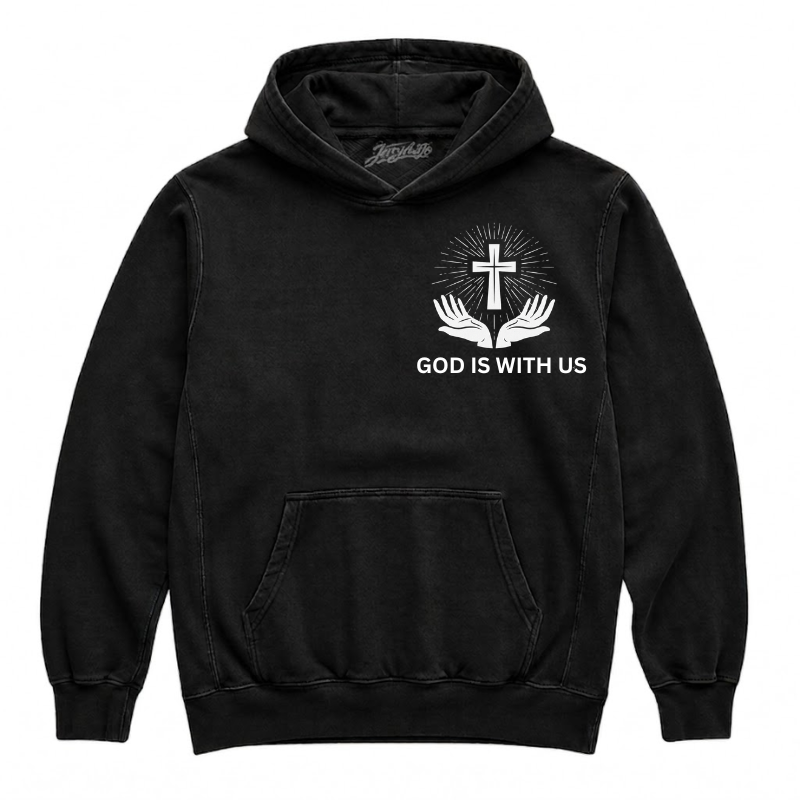 GOD IS WITH US CHRISTIAN T-SHIRT LL - 0001