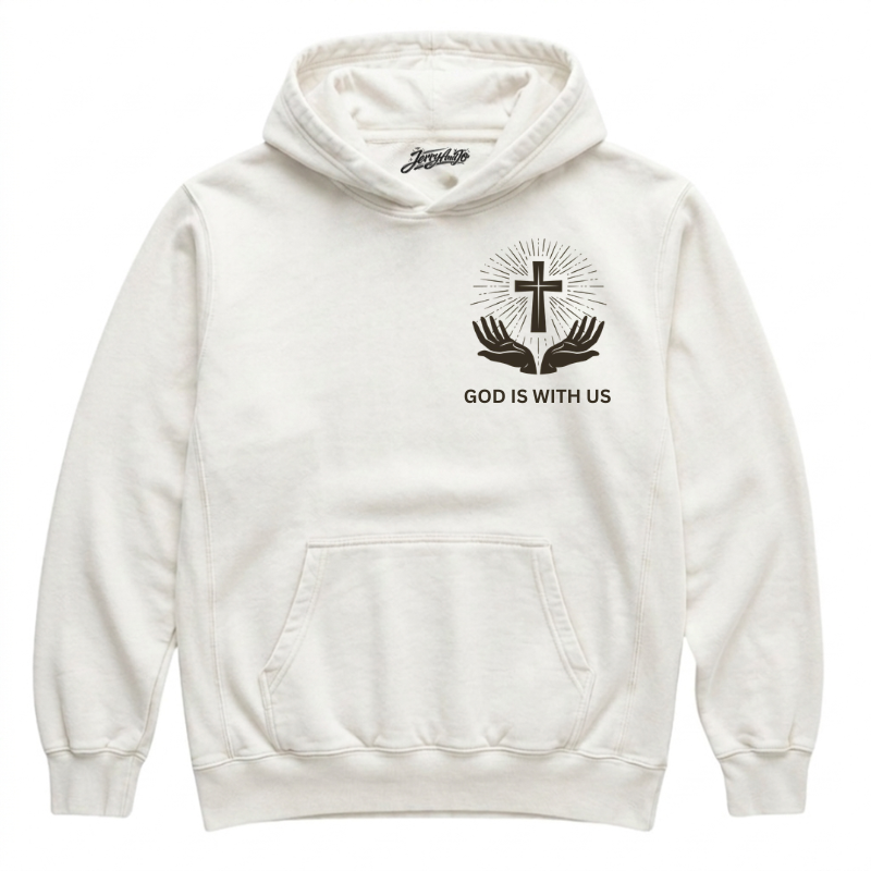 GOD IS WITH US CHRISTIAN T-SHIRT LL - 0001