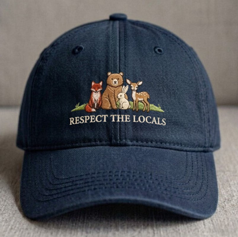 RESPECT THE LOCALS EMBROIDERED DAD HAT XIU-0004