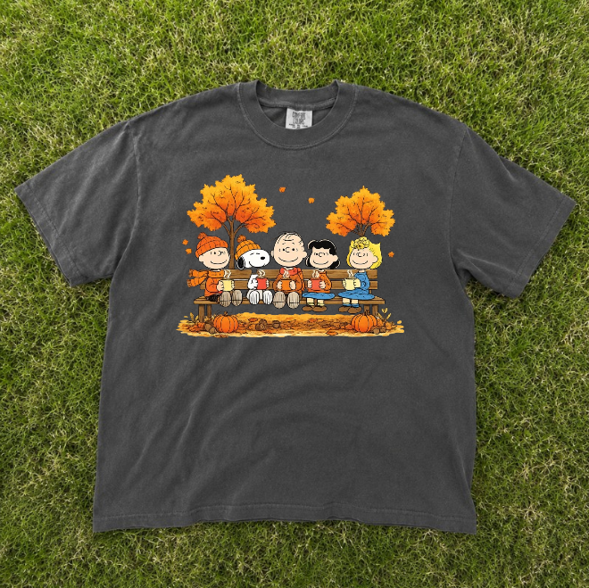 COZY FALL FRIENDS TEE, AUTUMN COFFEE LOVER TEE, CUTE PUMKIN SEASON GRAPHIC TEE BN-00206