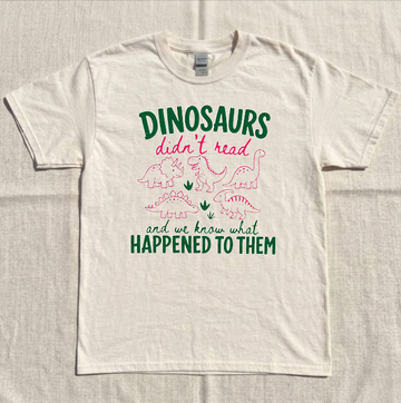 FUNNY DINOSAURS DIDN'T READ, LOVER TEACHER GIFT TEE BN-00147