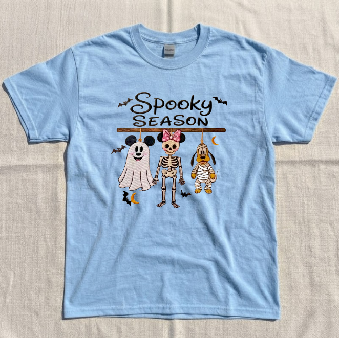 PREPPY COQUETTE SKELETON EMBROIDERED TEE BN-00052