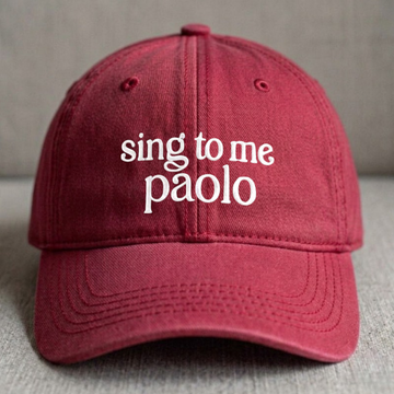 SING TO ME PAOLO EMBROIDERED CLASSIC DAD HAT BN-0008