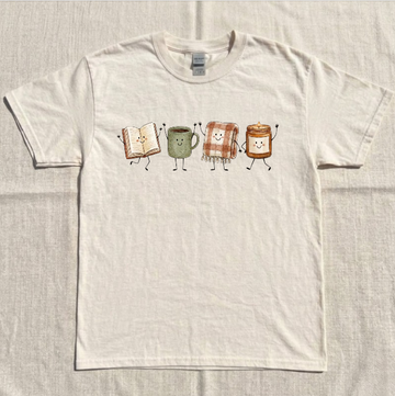 CUTE BOOK LOVER TEE, COFFEE MUG CANDLE BLANKET BOOK TEE/ SWEATSHIRT/ HOODIE BN-00133