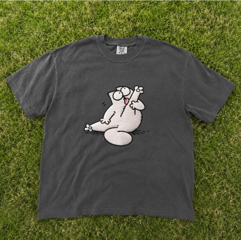 EMBROIDERED UNHINGED GOOFY PET TEE XIU-0047