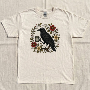 FUNNY CROW COFFE TEE BN-00250