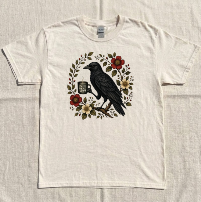 FUNNY CROW COFFE TEE BN-00250