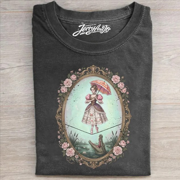 FLOWER TIGHTROPE GIRL TEE BN-00179