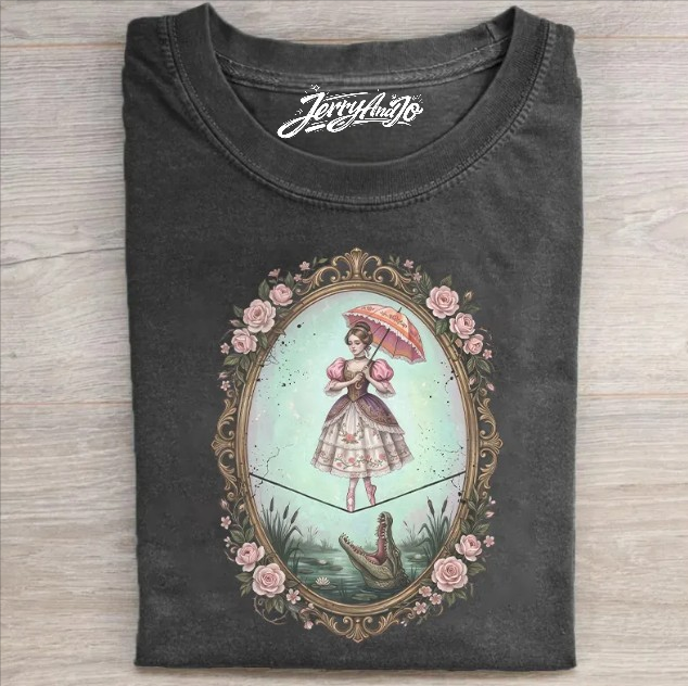FLOWER TIGHTROPE GIRL TEE BN-00179