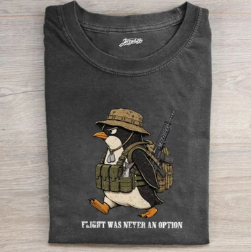 FLIGHT WAS NEVER AN OPTION SHIRT TR-0097