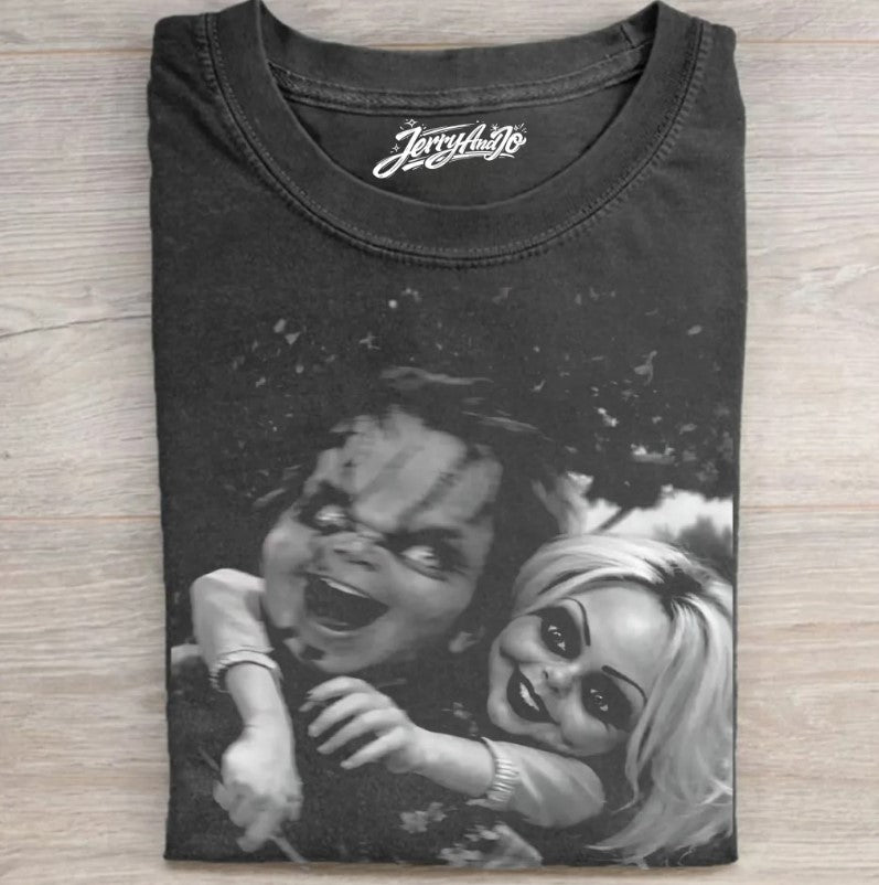 HORROR DOLL COUPLE VINTAGE PHOTO STYLE SHIRT XIU-0152