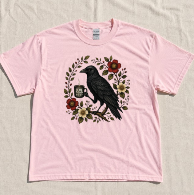 FUNNY CROW COFFE TEE BN-00250