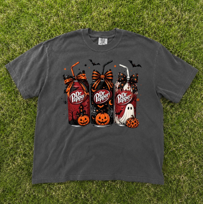 HALLOWEEN SODA CAN, SPOOKY DRINK TEE BN-00148