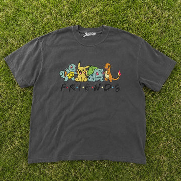 EMBROIDERED POKEMON FRIENDS TEE XIU-0087