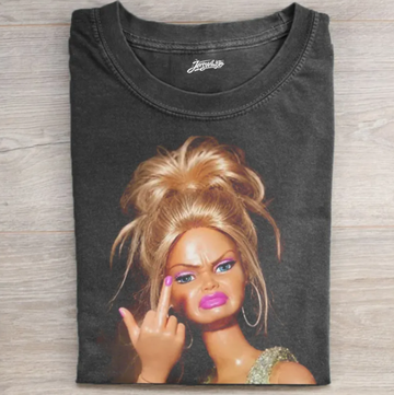 SHOCKED FUNNY DOLL GRAPHIC SHIRT TR-0098