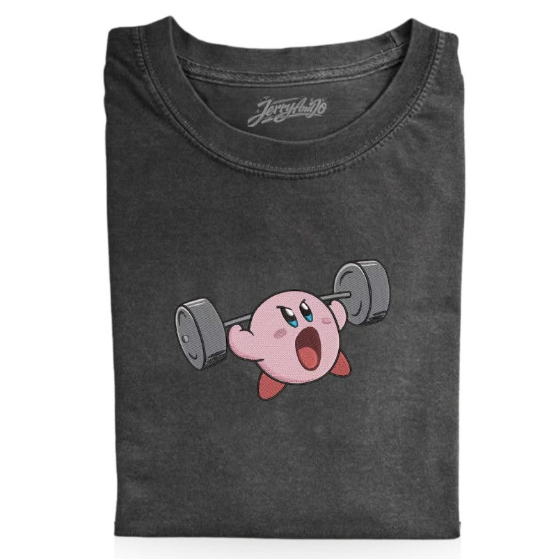 EMBROIDERED CUTE GYM KIRBY TEE XIU-0068