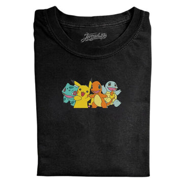 EMBROIDERED PIKACHU ANIME TEE XIU-0088