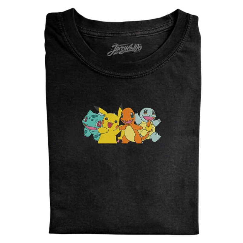 EMBROIDERED PIKACHU ANIME TEE XIU-0088