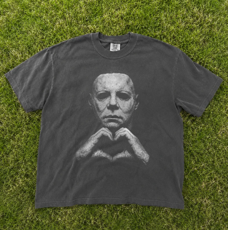 MICHAEL MYERS HEART TEE, HORROR MOVIE SHIRT TR-0074