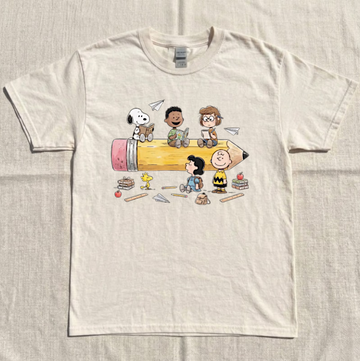 BACK TO SCHOOL CARTOON TEE, CUTE SCHOOL FRIENDS, FIRDT DAY OF SCHOOL TEE BN-00270
