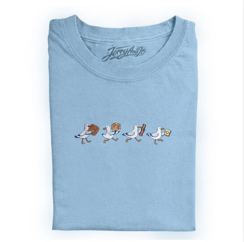 EMBROIDERED SEAGULL TEE XIU-0003