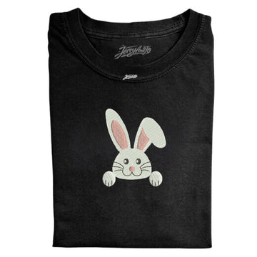 EMBROIDERED CUTE BUNNY TEE XIU-0073