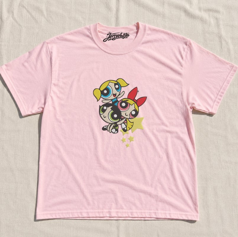 EMBROIDERED POWERPUFF GIRLS TEE XIU-0074